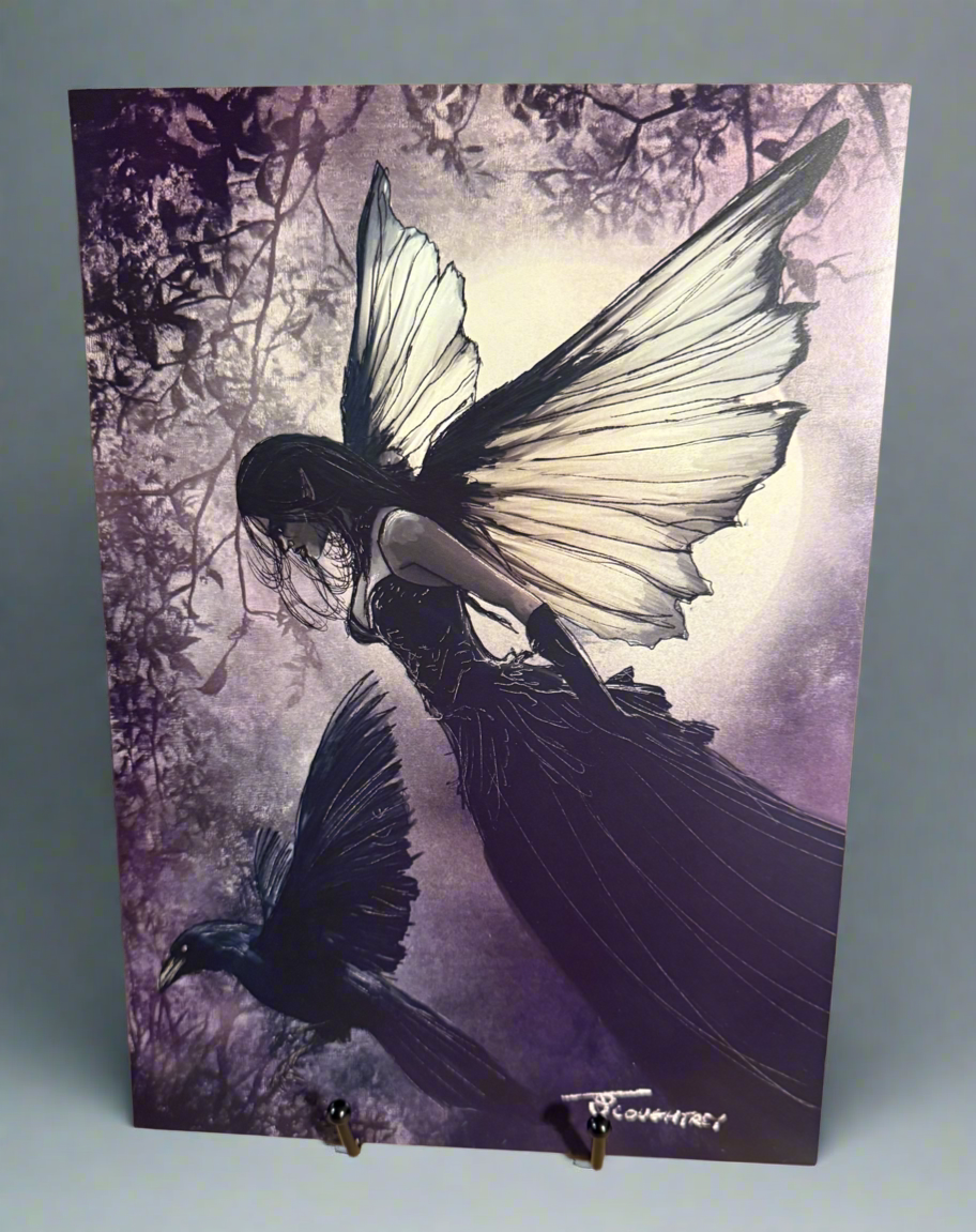 Crow Fairy Art Print