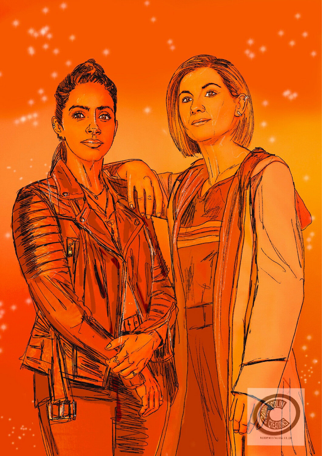 13 & Yaz Art Print
