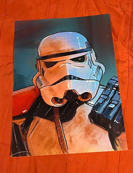 Sandtrooper Art Print