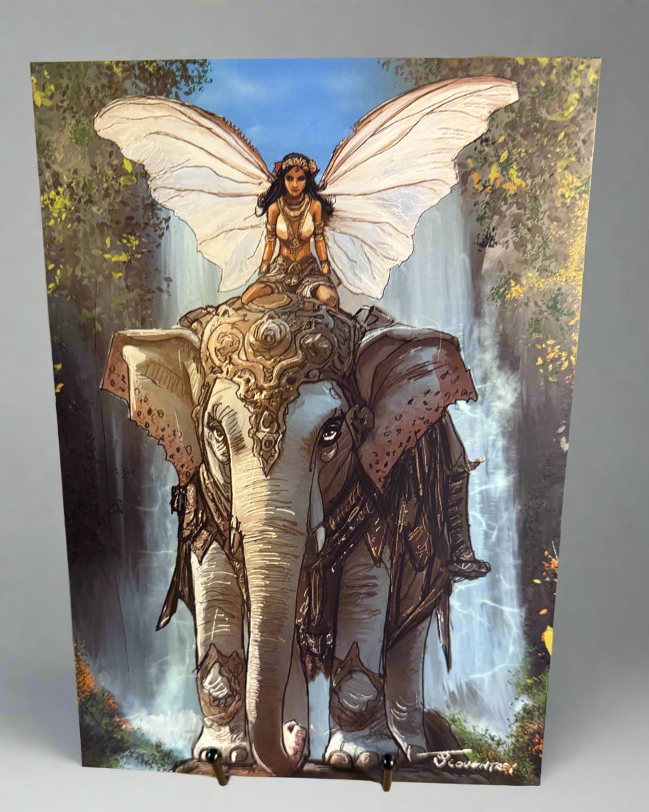 Elephant Fairy Art Print