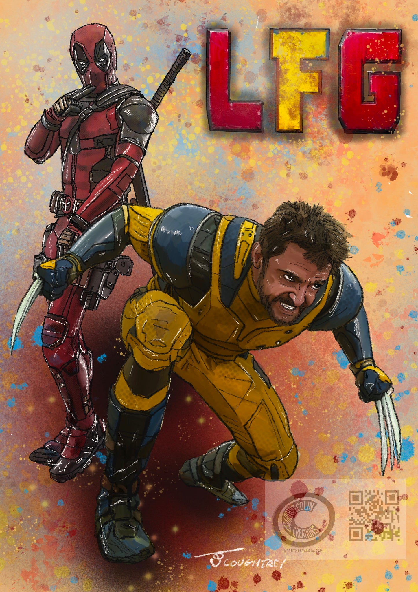 Deadpool & Wolverine Card (Blank) with Envelope