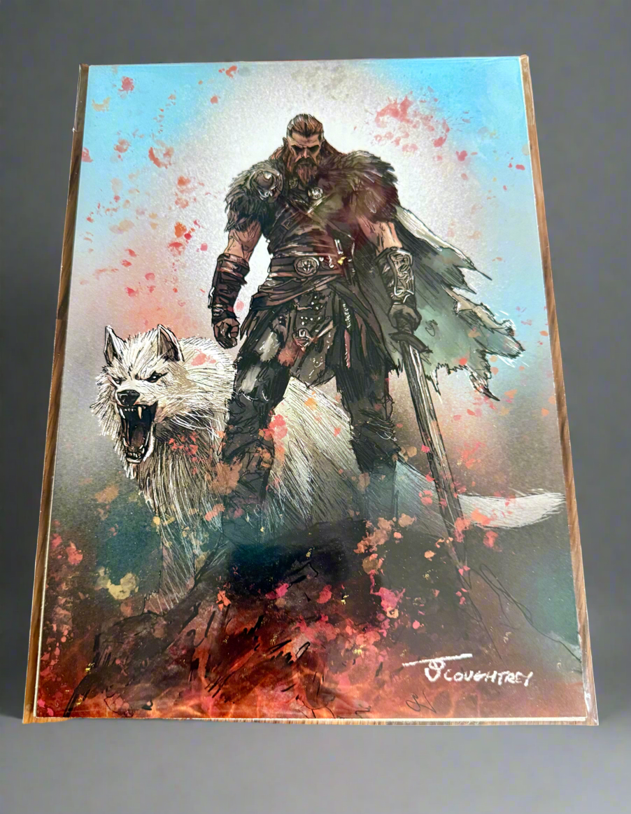 Viking & Fenir Fairy Art Print