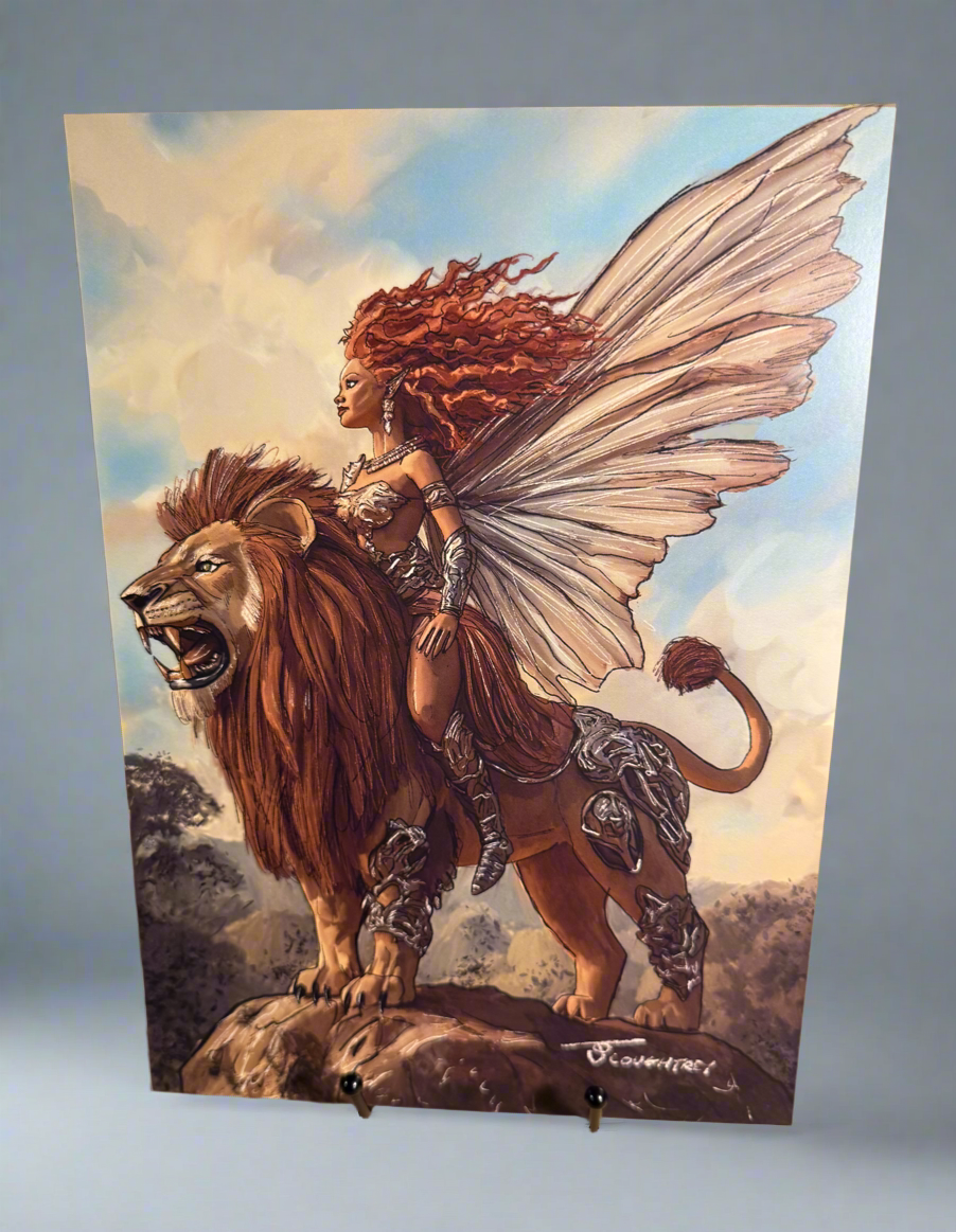Lion Fairy Art Print