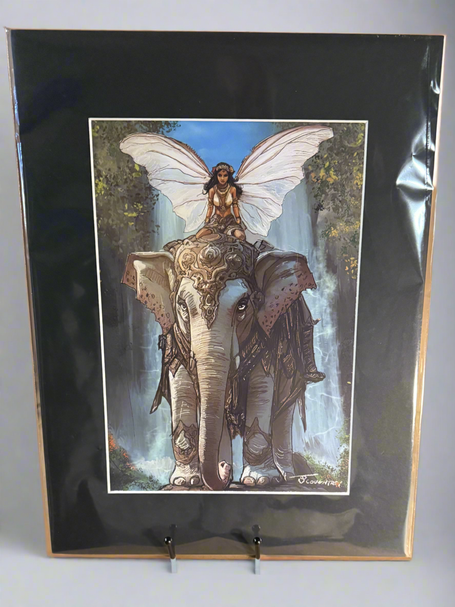 Elephant Fairy Art Print