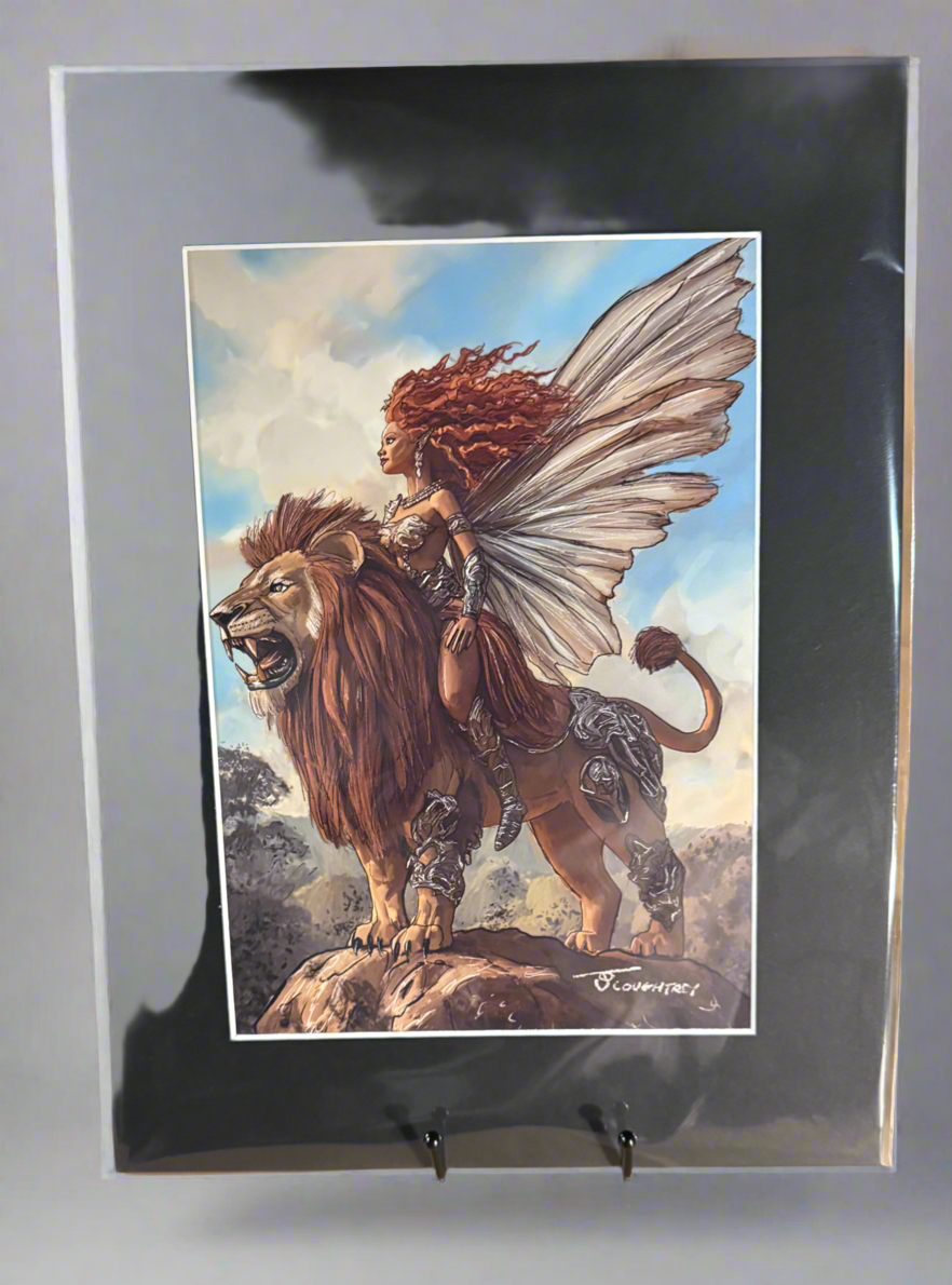 Lion Fairy Art Print