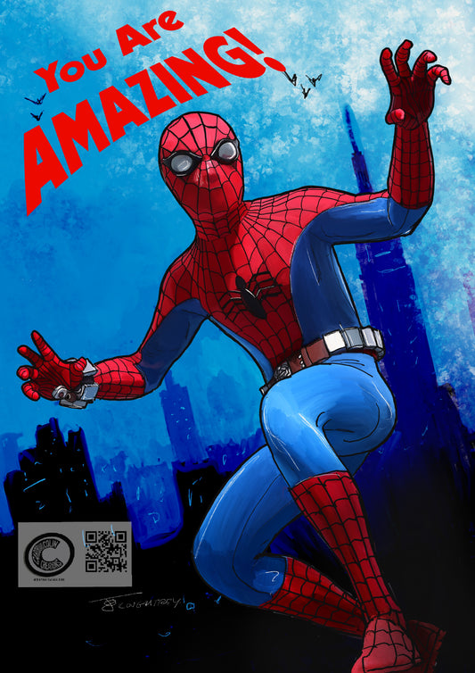 Amazing Spider-Man Greeting Card (Blank inside, with envelope)