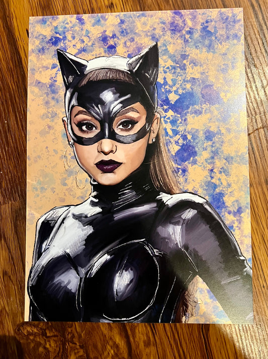 Catwoman Ariana Grande Art Print