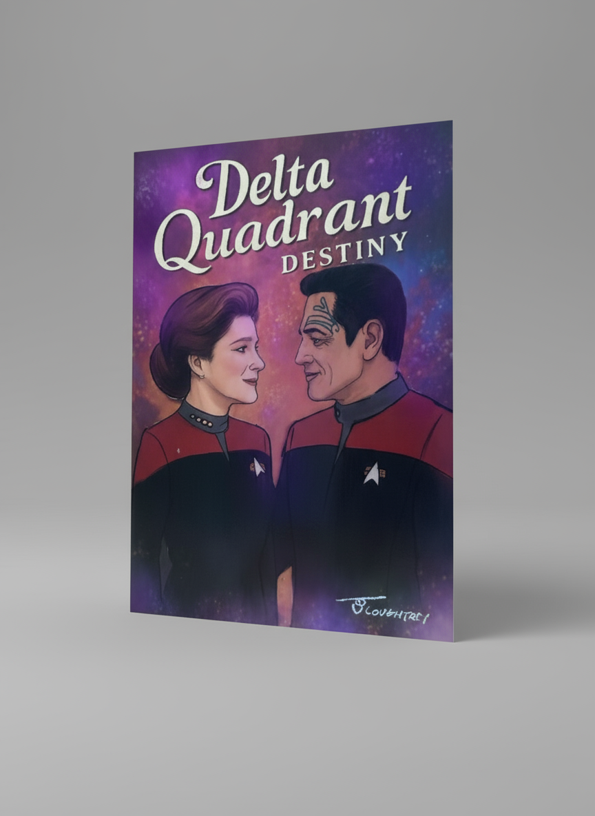 Delta Quadrant Destiny – Star Trek: Voyager Valentine’s / Anniversary Card (blank) with Envelope