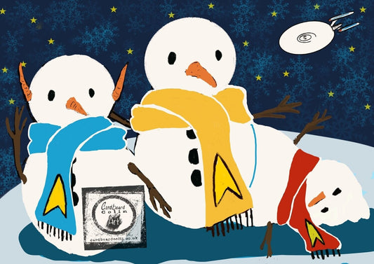 Snow Trek Christmas Card (Blank) with Envelope
