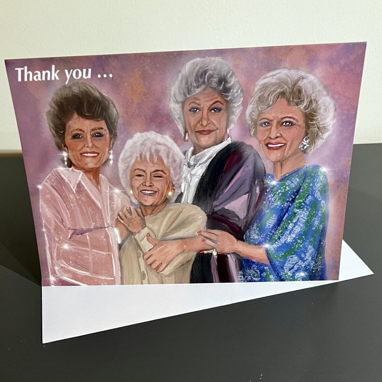 Golden Girls Thank You  Card (Blank) with Envelope