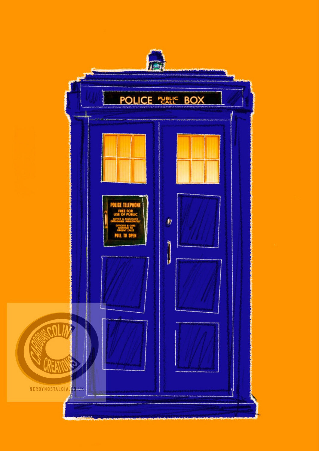 TARDIS Card (Blank) with Envelope