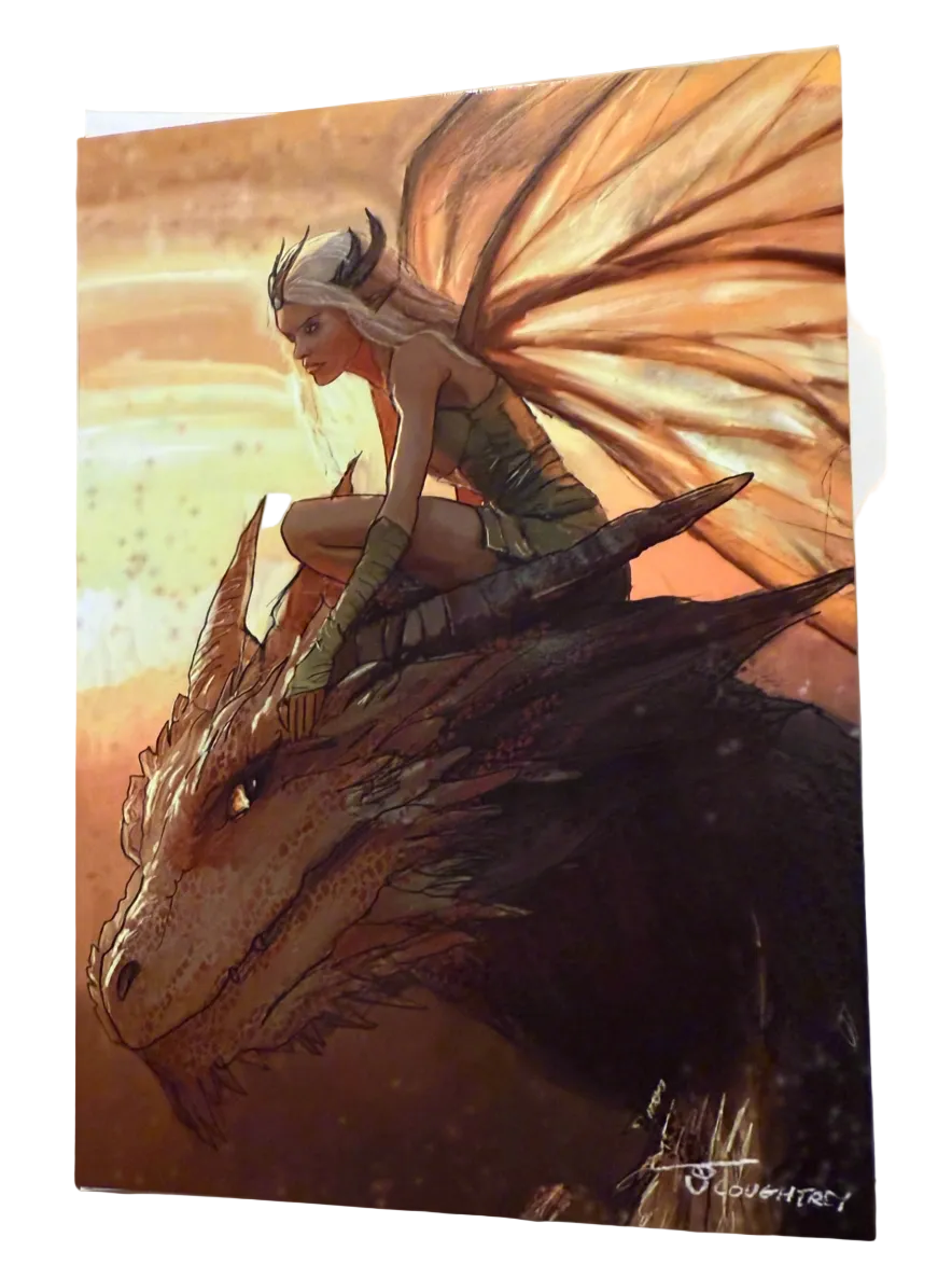 Dragon Rider Greeting Card with Envelope
