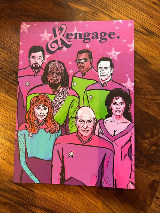 Kengage Star Trek Card (Blank) with Envelope