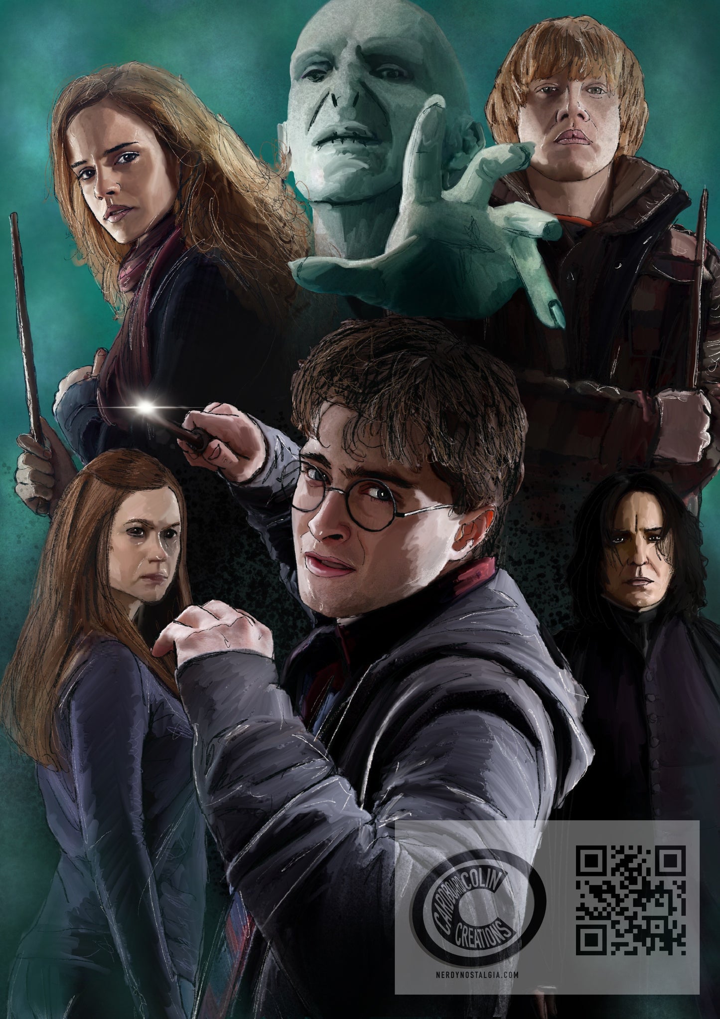 Wizard Harry Potter Art Print