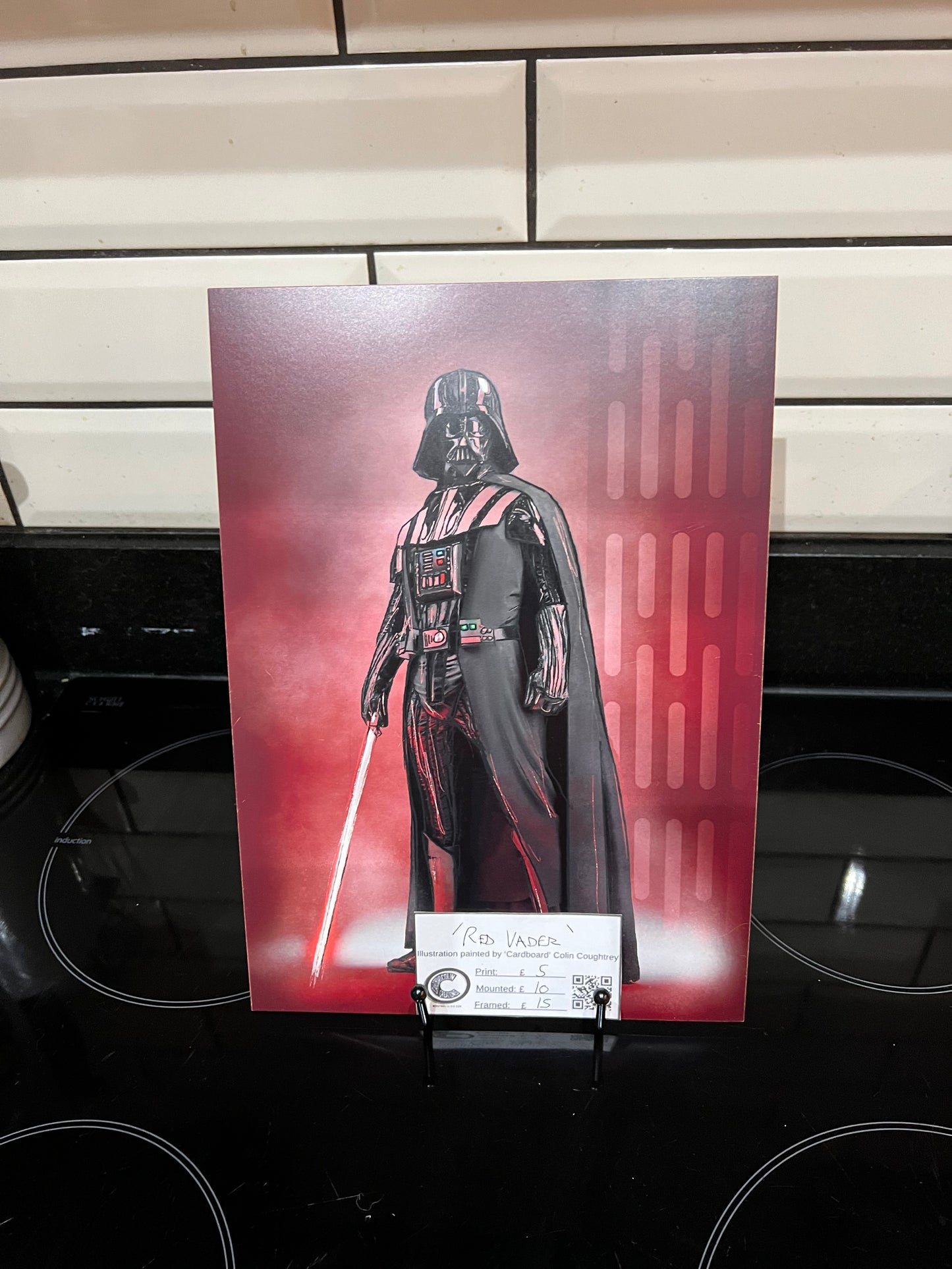 Darth Vader Red Sith Art Print