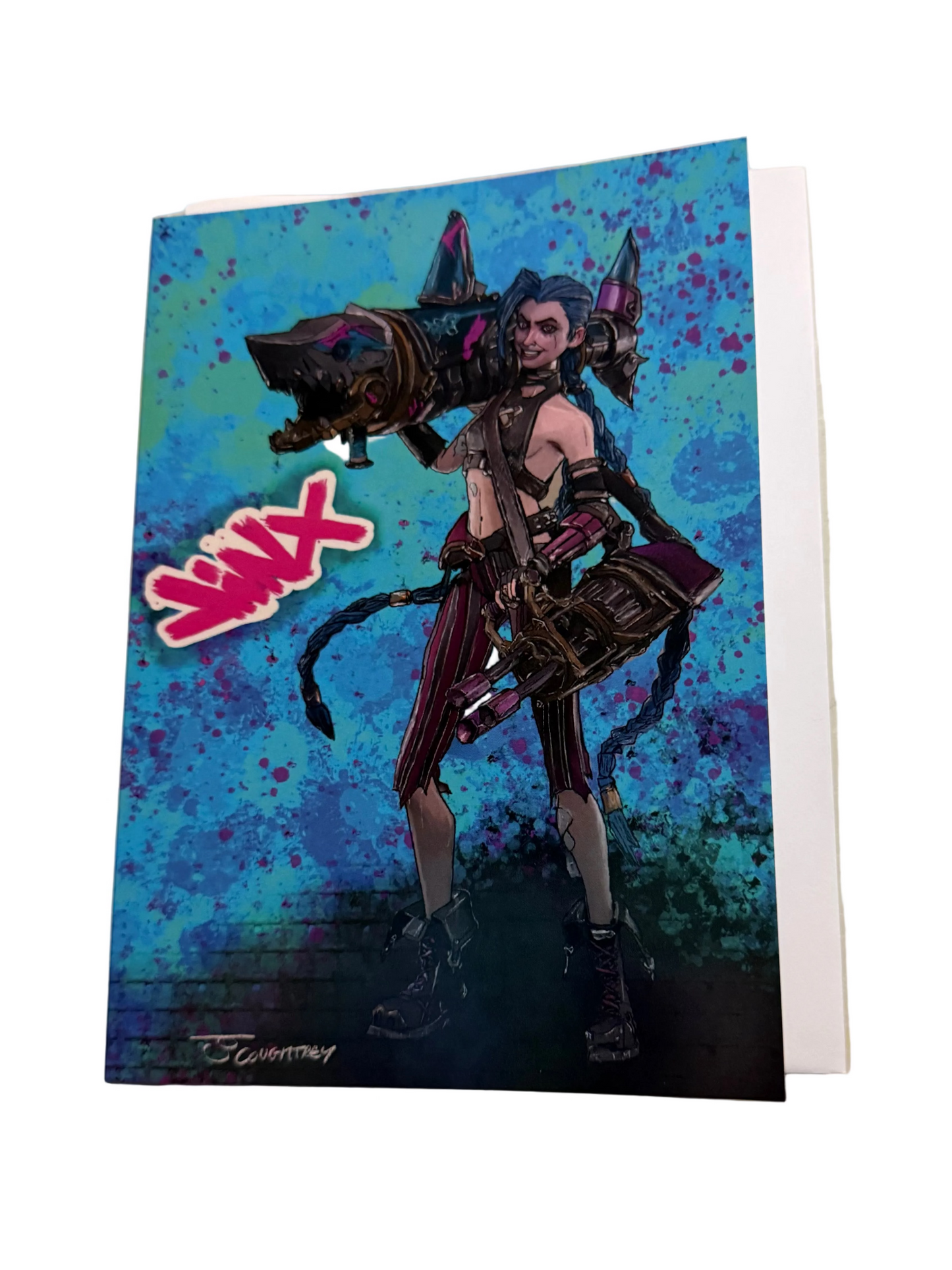 Jinx – Inspired Arcane Greeting Card (Blank Inside)