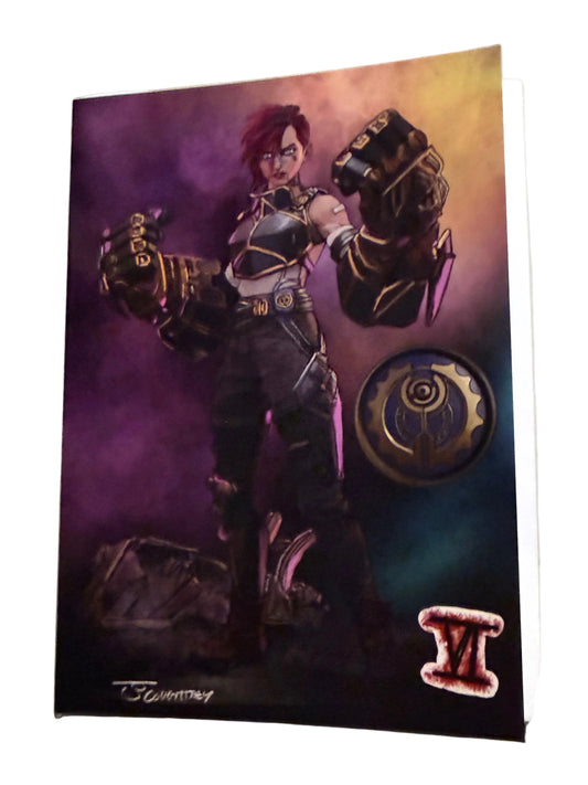 Vi – Inspired Arcane Greeting Card (Blank Inside)