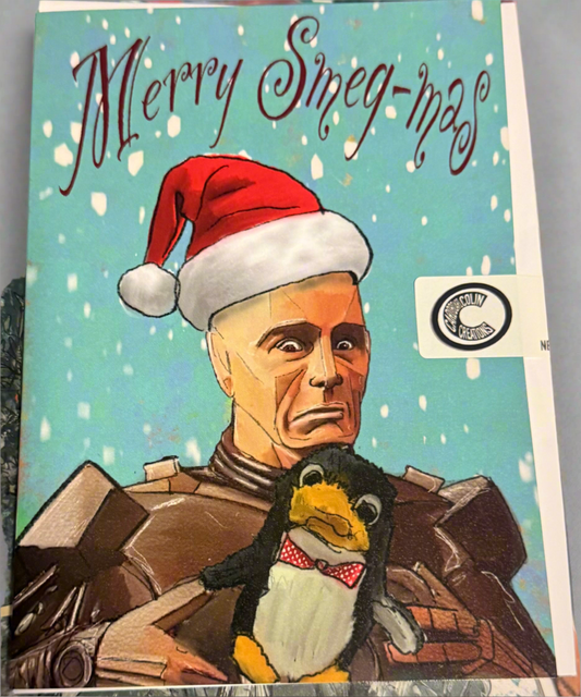 Merry Smeg-mas Red Dwarf Card (blank) with Envelope