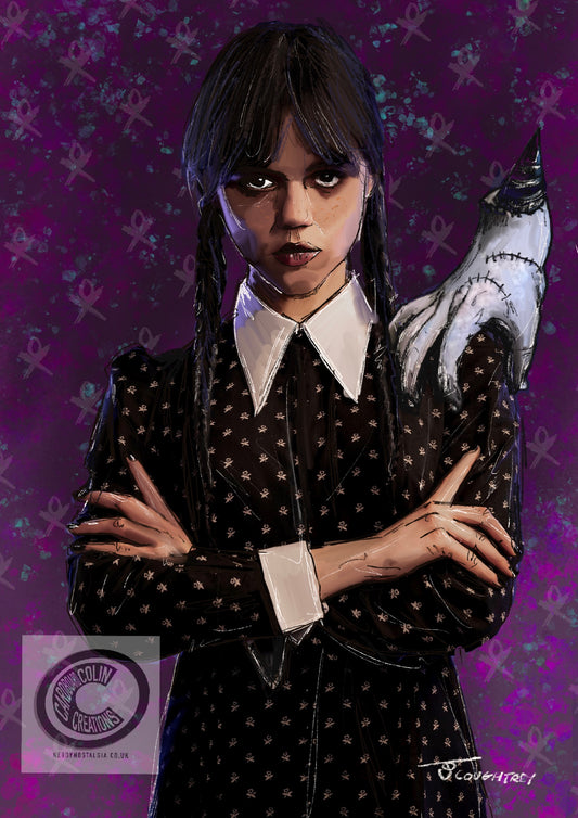 Wednesday Addams Art Print