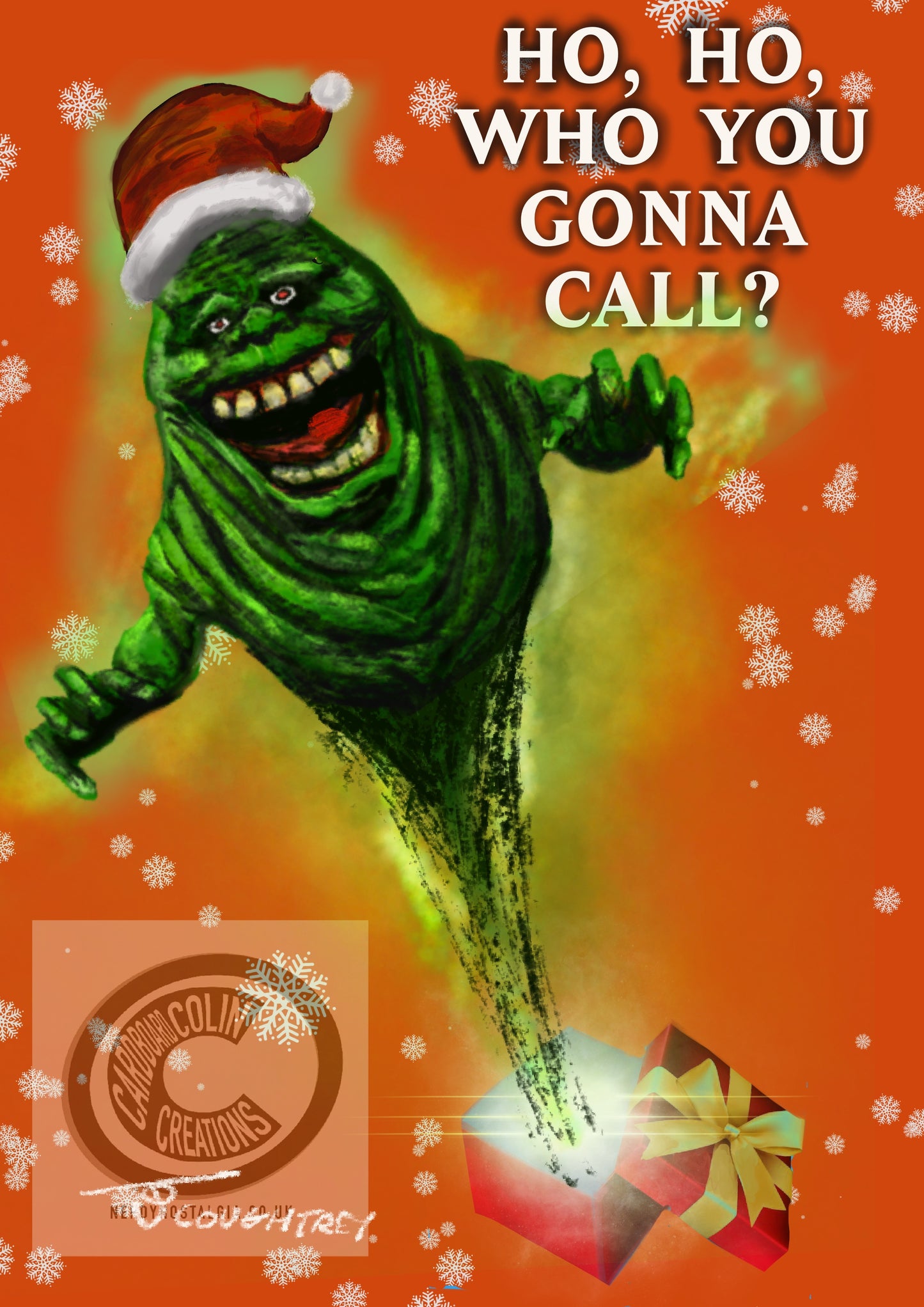 Ghostbusters Christmas Card (blank) with Envelope