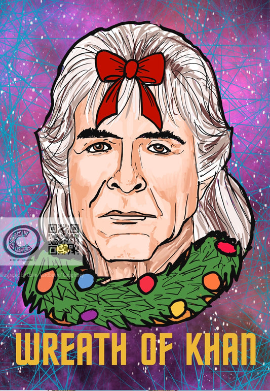Wreath of Kahn Star Trek Card (with envelope)