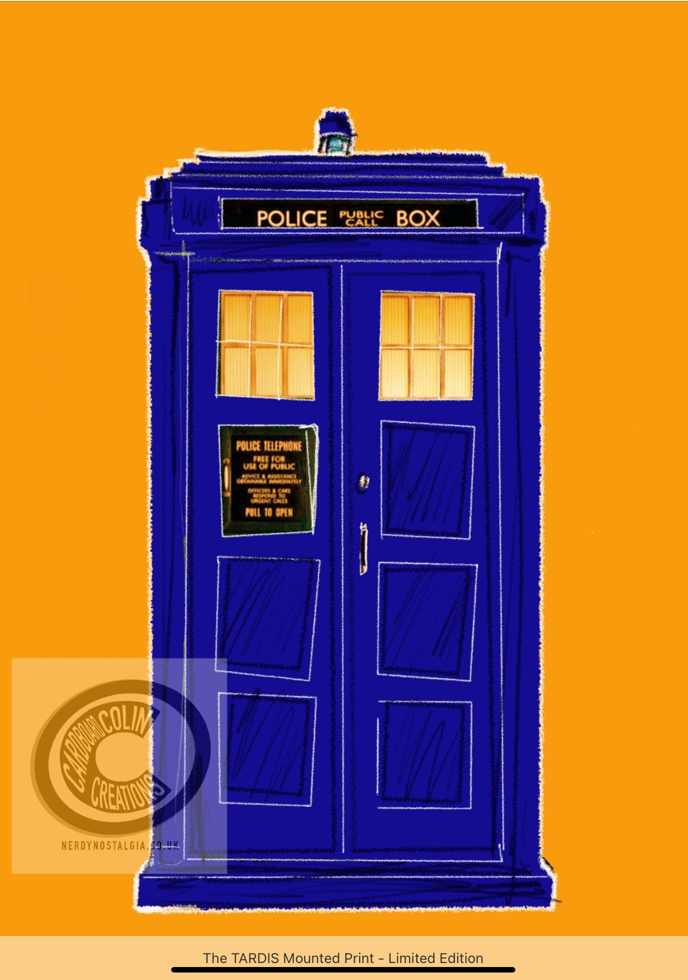 Tardis Doctor Who Art Print – Cardboard Colin Creations