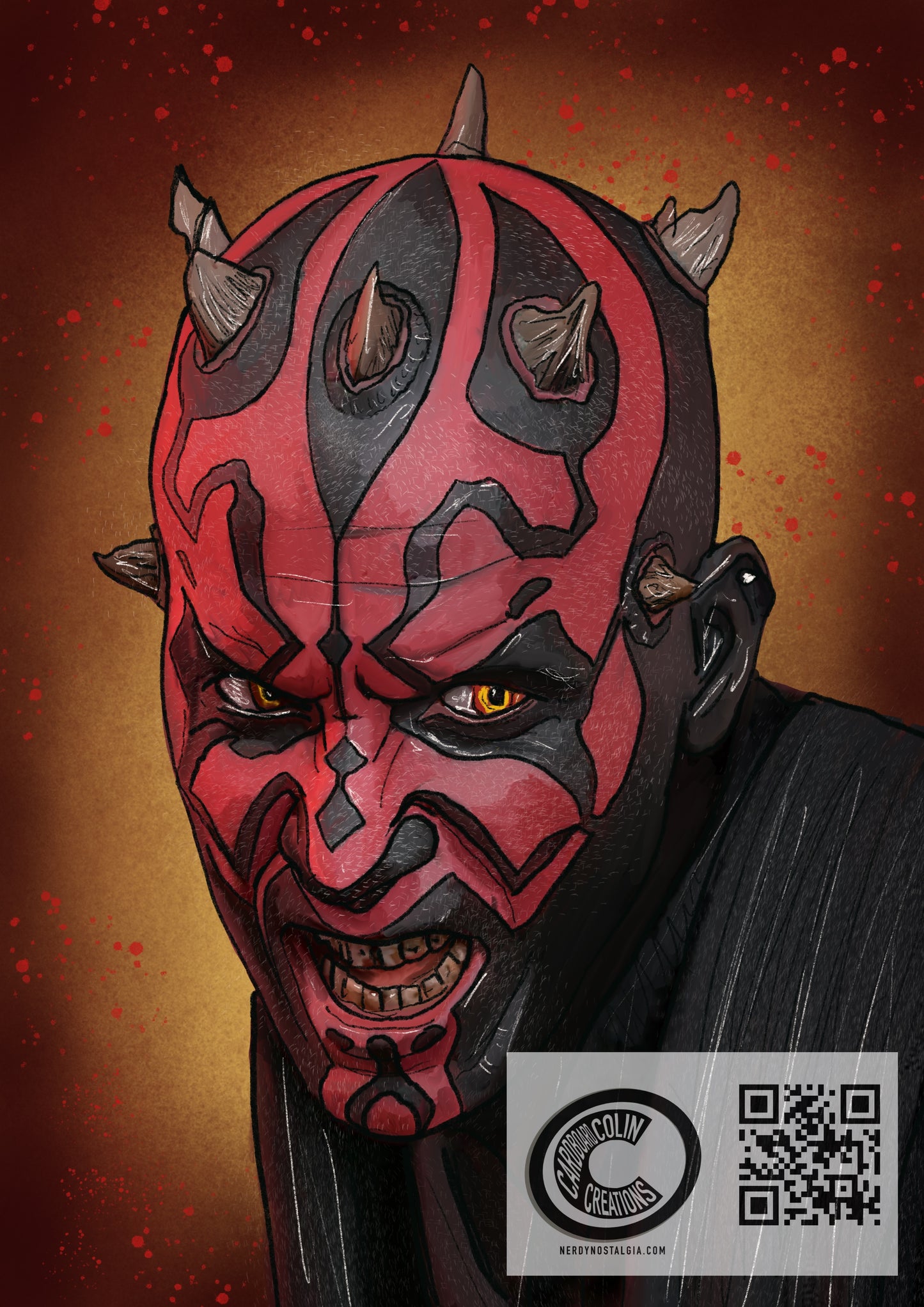 Darth Maul Art Print