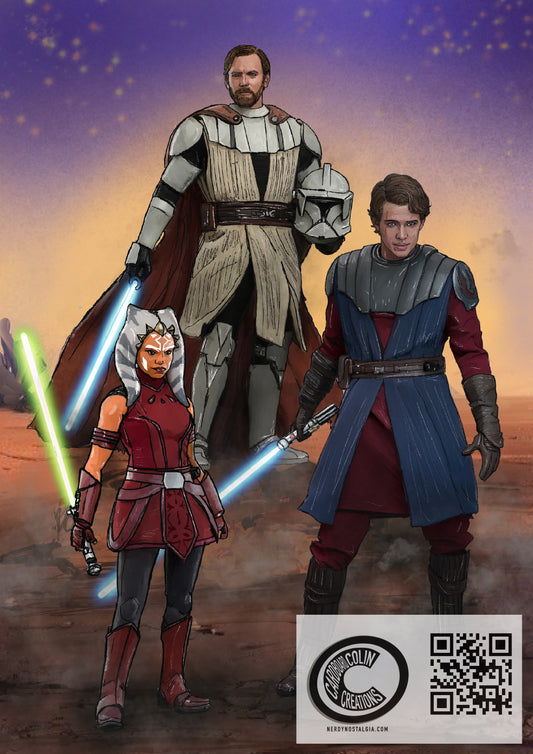 Clone Wars Jedi Art Print