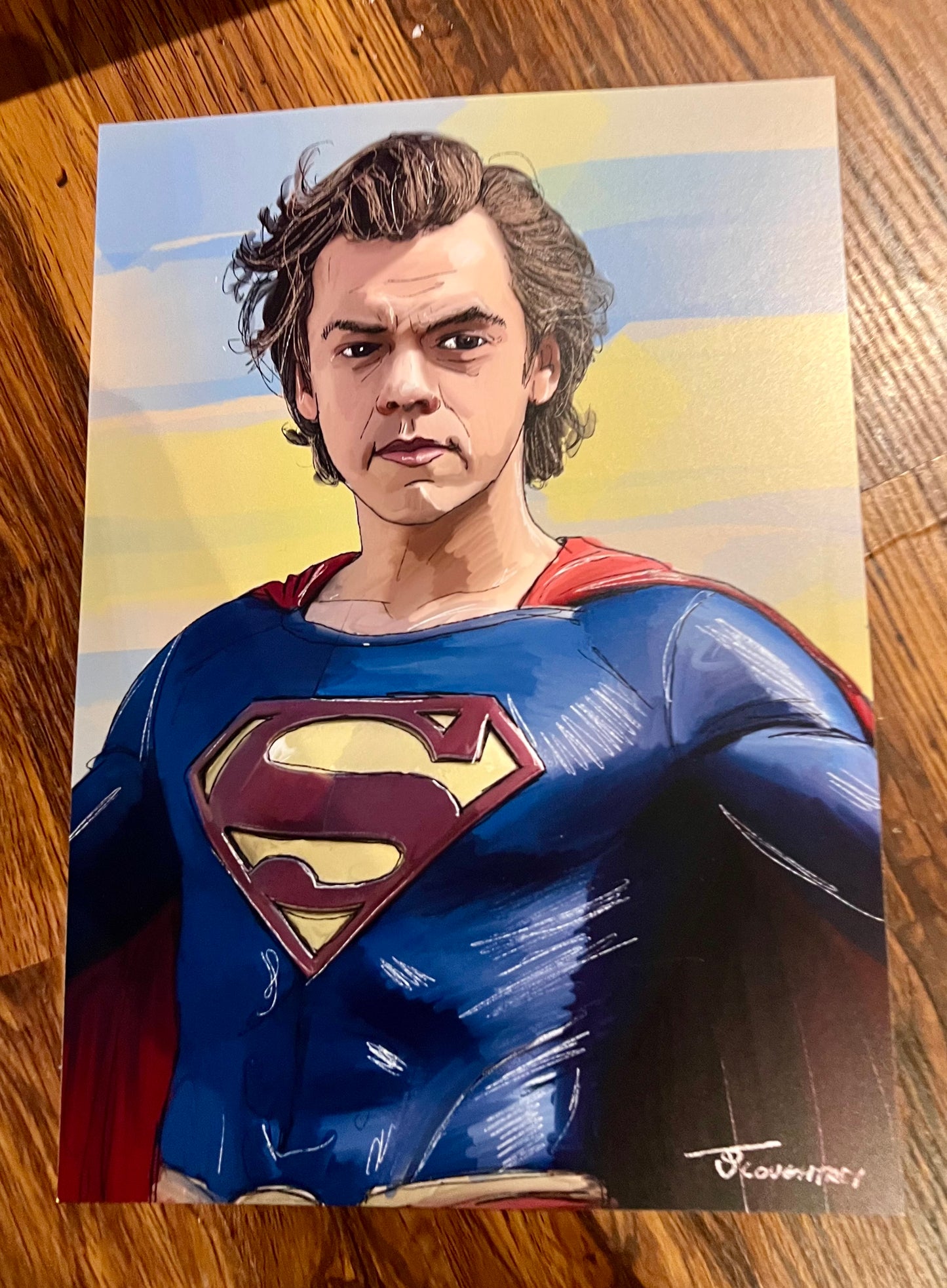 Superman Harry Styles Art Print