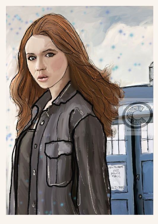 Amy Pond Doctor Who Art Print