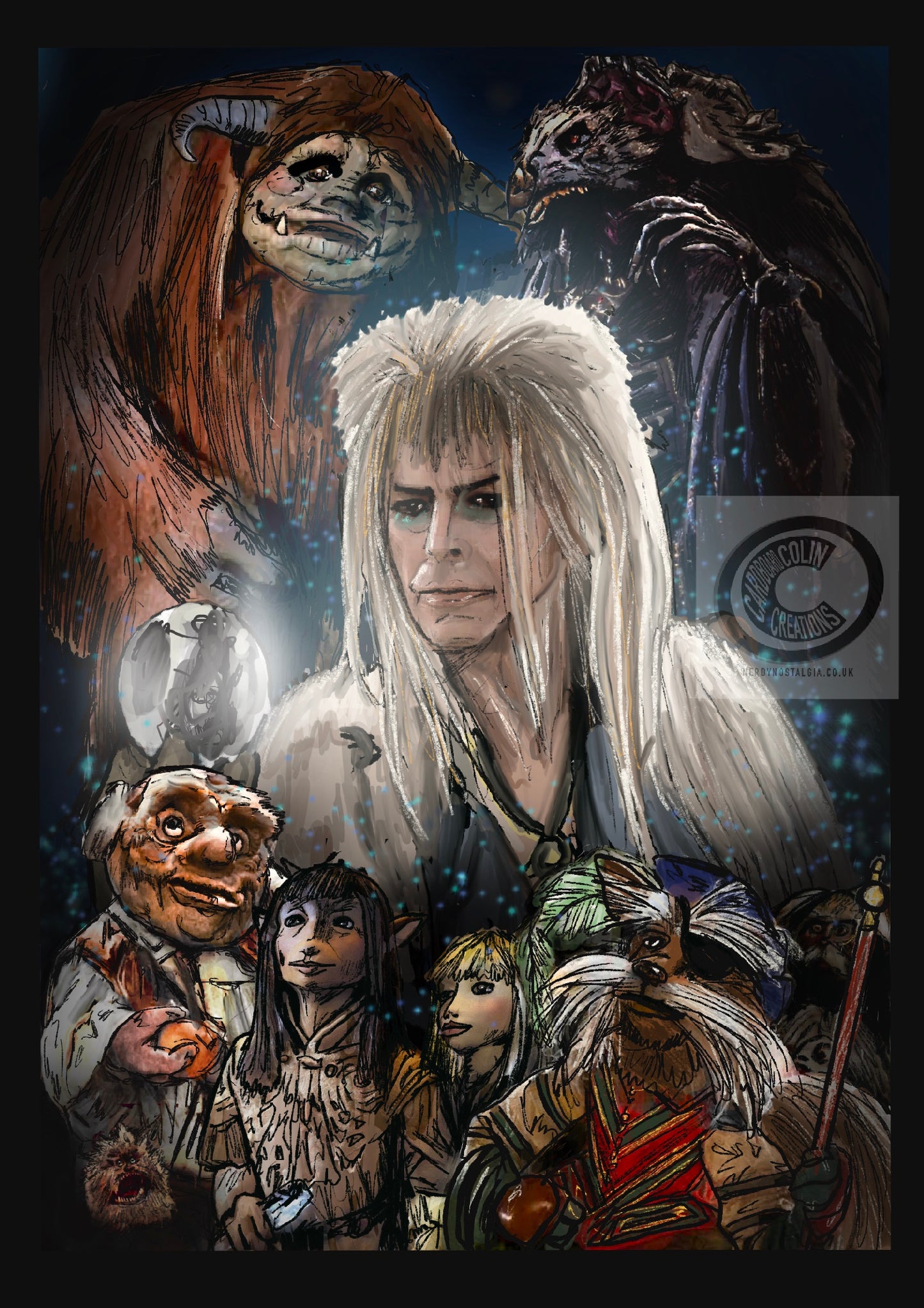 Labyrinth Dark Crystal Art Print