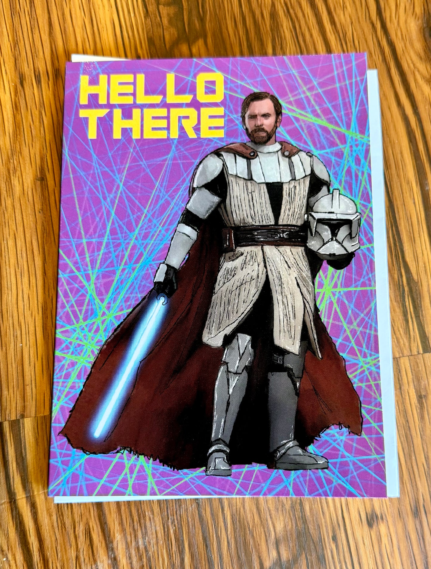 “Hello There” – Inspired Jedi Greeting Card (Blank Inside)