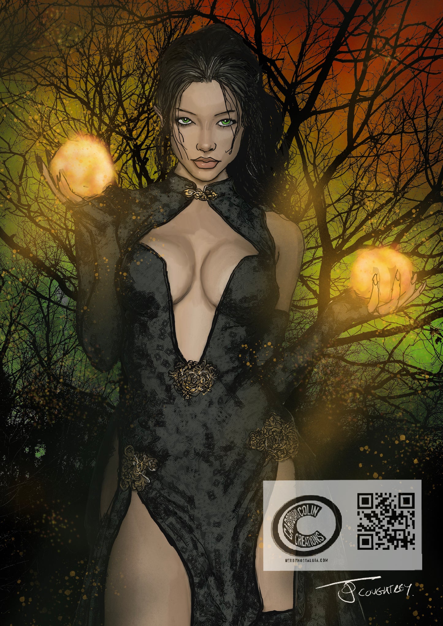 Twilight Sorcery – Dark Fantasy Witch Art Print