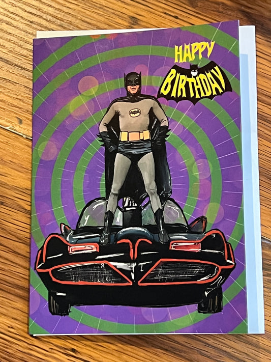 Batman ‘66  Birthday Card (Blank) with Envelope