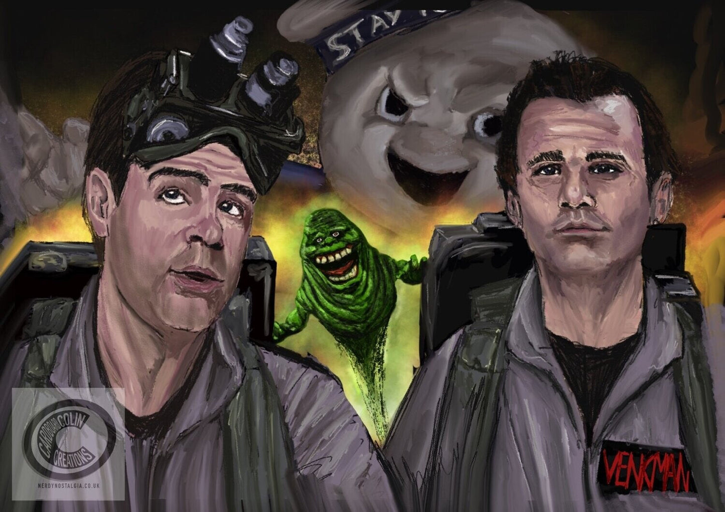 Ray and Peter GhostBusters Art Print