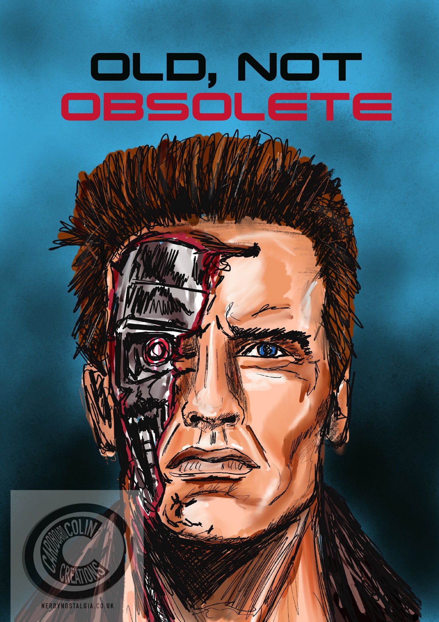 Terminator Birthday Card (Blank) with Envelope