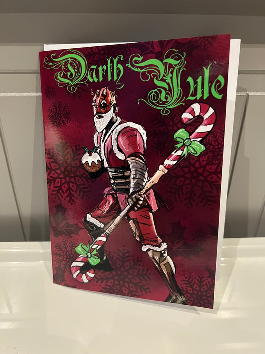 Darth Yule Christmas Card (blank) with Envelope