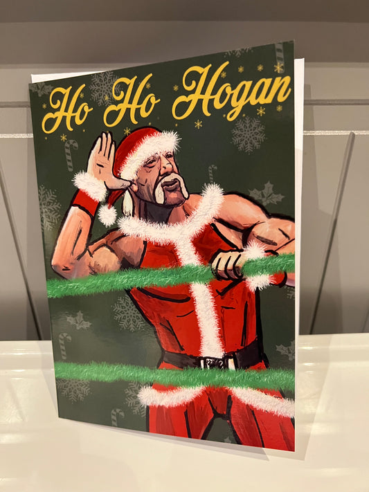 Ho Ho Hogan Christmas Card (blank) with Envelope