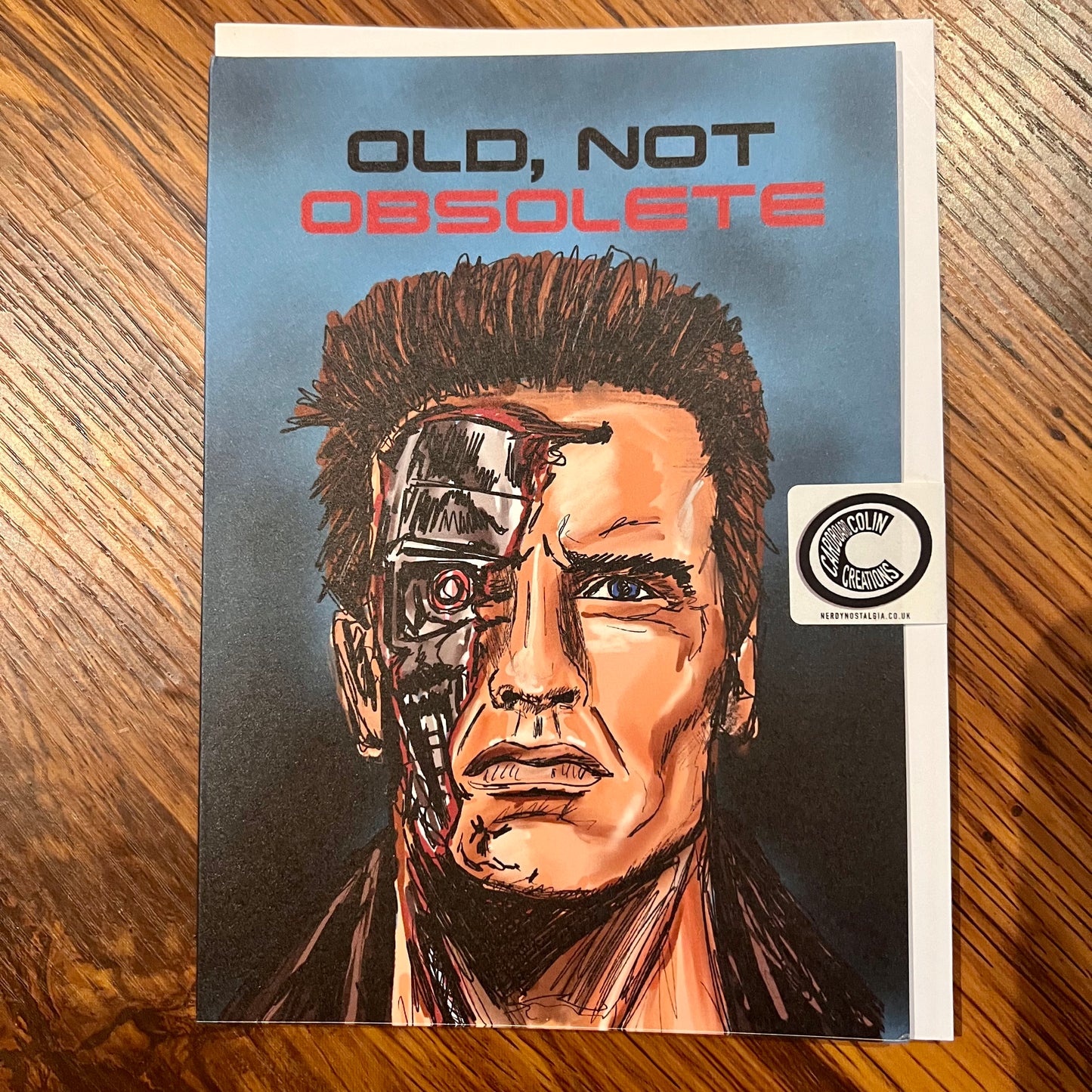 Terminator Birthday Card (Blank) with Envelope