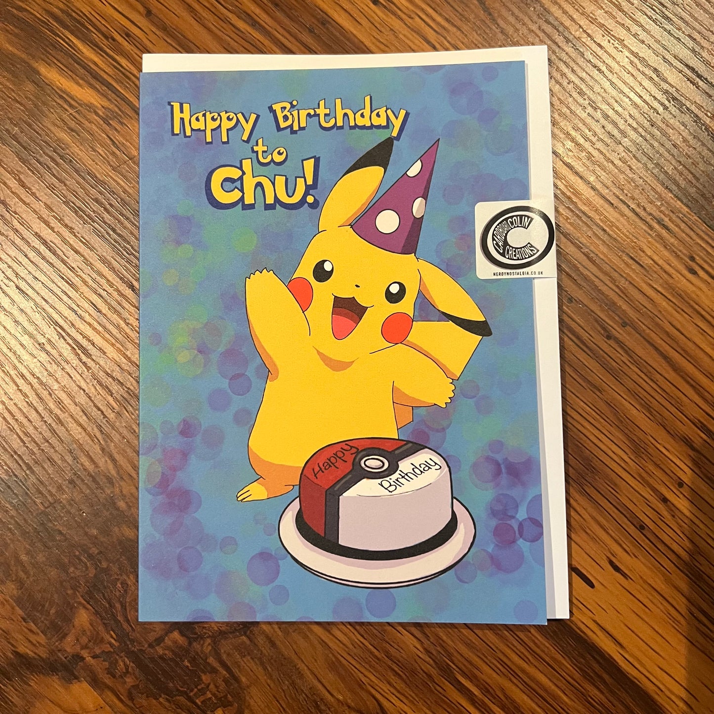 Happy Birthday to Chu Birthday Card (Blank) with Envelope